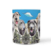 Irish Wolfhound Mount Rushmore Print 360 White Mug - Deruj.com