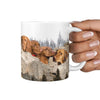 Vizsla Dog Mount Rushmore Print 360 White Mug - Deruj.com