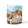 Lovely Vizsla Dog Mount Rushmore Print 360 White Mug - Deruj.com