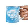 Amazing Russian Blue Cat Print 360 White Mug - Deruj.com