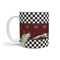 Whippet Dog Print 360 White Mug - Deruj.com