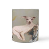 Greyhound Dog Print 360 White Mug - Deruj.com