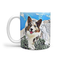 Cardigan Welsh Corgi Mount Rushmore Print 360 White Mug - Deruj.com