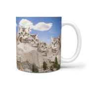 American Shorthair Cat Mount Rushmore Print 360 Mug - Deruj.com