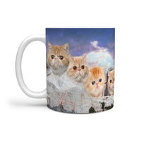Exotic Shorthair Cat Mount Rushmore Print 360 Mug - Deruj.com