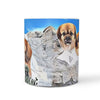 Tibetan spaniel Mount Rushmore Print 360 White Mug - Deruj.com