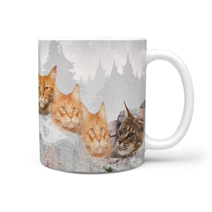 Maine Coon Cat Mount Rushmore Print 360 Mug - Deruj.com