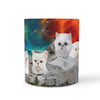 White Persian Cat Mount Rushmore Print 360 Mug - Deruj.com