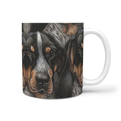Bluetick Coonhound Dog Print 360 White Mug - Deruj.com