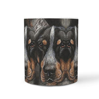 Bluetick Coonhound Dog Print 360 White Mug - Deruj.com