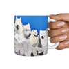 Samoyed Dog Mount Rushmore Print 360 White Mug - Deruj.com