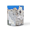 Samoyed Dog Mount Rushmore Print 360 White Mug - Deruj.com