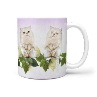 Persian Cat Print 360 White Mug - Deruj.com