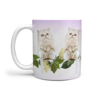 Persian Cat Print 360 White Mug - Deruj.com