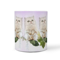 Persian Cat Print 360 White Mug - Deruj.com