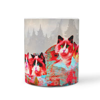 Ragdoll Cat Art Mount Rushmore Print 360 Mug - Deruj.com