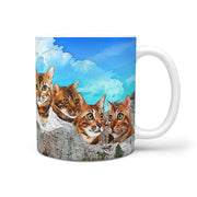 Bengal Cat Art Mount Rushmore Print 360 Mug - Deruj.com