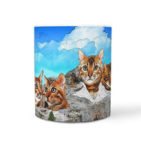 Bengal Cat Art Mount Rushmore Print 360 Mug - Deruj.com