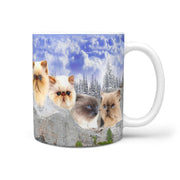 Himalayan Cat On Mount Rushmore Print 360 Mug - Deruj.com
