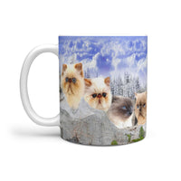 Himalayan Cat On Mount Rushmore Print 360 Mug - Deruj.com