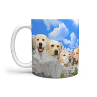 Labrador Retriever On Mount Rushmore Print 360 Mug - Deruj.com
