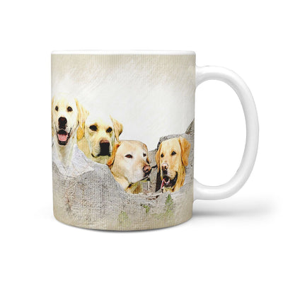 Labrador Color Sketch Mount Rushmore Print 360 Mug - Deruj.com