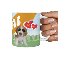 Cute Beagle Texas Print 360 White Mug - Deruj.com