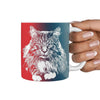 Maine Coon Cat Print 360 White Mug - Deruj.com