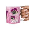 Cute Pug Dog Love Print 360 White Mug - Deruj.com