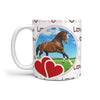 Thoroughbred Horse Print 360 White Mug - Deruj.com