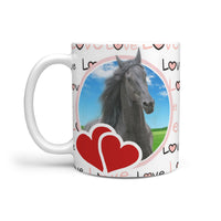 Friesian Horse Print 360 White Mug - Deruj.com