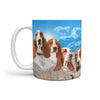 Basset Hound On Mount Rushmore Print 360 Mug