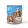 Basset Hound On Mount Rushmore Print 360 Mug