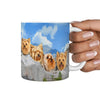 Cute Yorkshire Dog On Mount Rushmore Print 360 Mug - Deruj.com