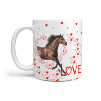 Rocky Mountain Horse Print 360 White Mug - Deruj.com