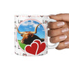 Texas Longhorn Cattle (Cow) Print 360 White Mug - Deruj.com