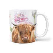 Highland Cattle (Cow) Print 360 White Mug - Deruj.com