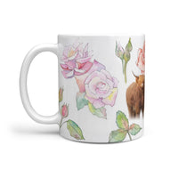 Highland Cattle (Cow) Print 360 White Mug - Deruj.com