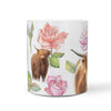 Highland Cattle (Cow) Print 360 White Mug - Deruj.com