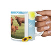 Brangus Cattle (Cow) Print 360 White Mug - Deruj.com