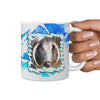 English Longhorn Cattle (Cow) Print 360 White Mug - Deruj.com