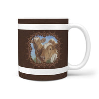 Guernsey Cattle (Cow) Print 360 White Mug - Deruj.com