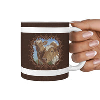 Guernsey Cattle (Cow) Print 360 White Mug - Deruj.com