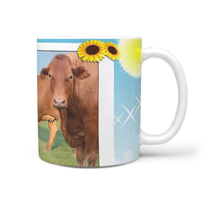 Beefmaster Cattle (Cow) Print 360 White Mug - Deruj.com