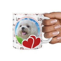 Cute Maltese Print 360 White Mug - Deruj.com