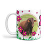 Santa Gertrudis Cattle (Cow) Print 360 White Mug - Deruj.com