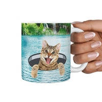 Cute Bangle Cat Print 360 Mug - Deruj.com