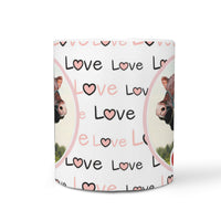 Red Poll Cattle (Cow) Print 360 White Mug - Deruj.com