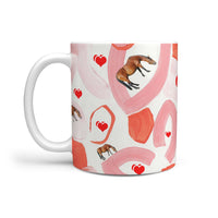 Cleveland Bay Horse Print 360 White Mug - Deruj.com