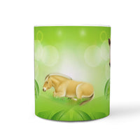 Fjord horse Print 360 White Mug - Deruj.com